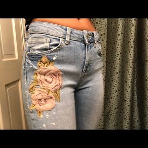 Embroidered jeans